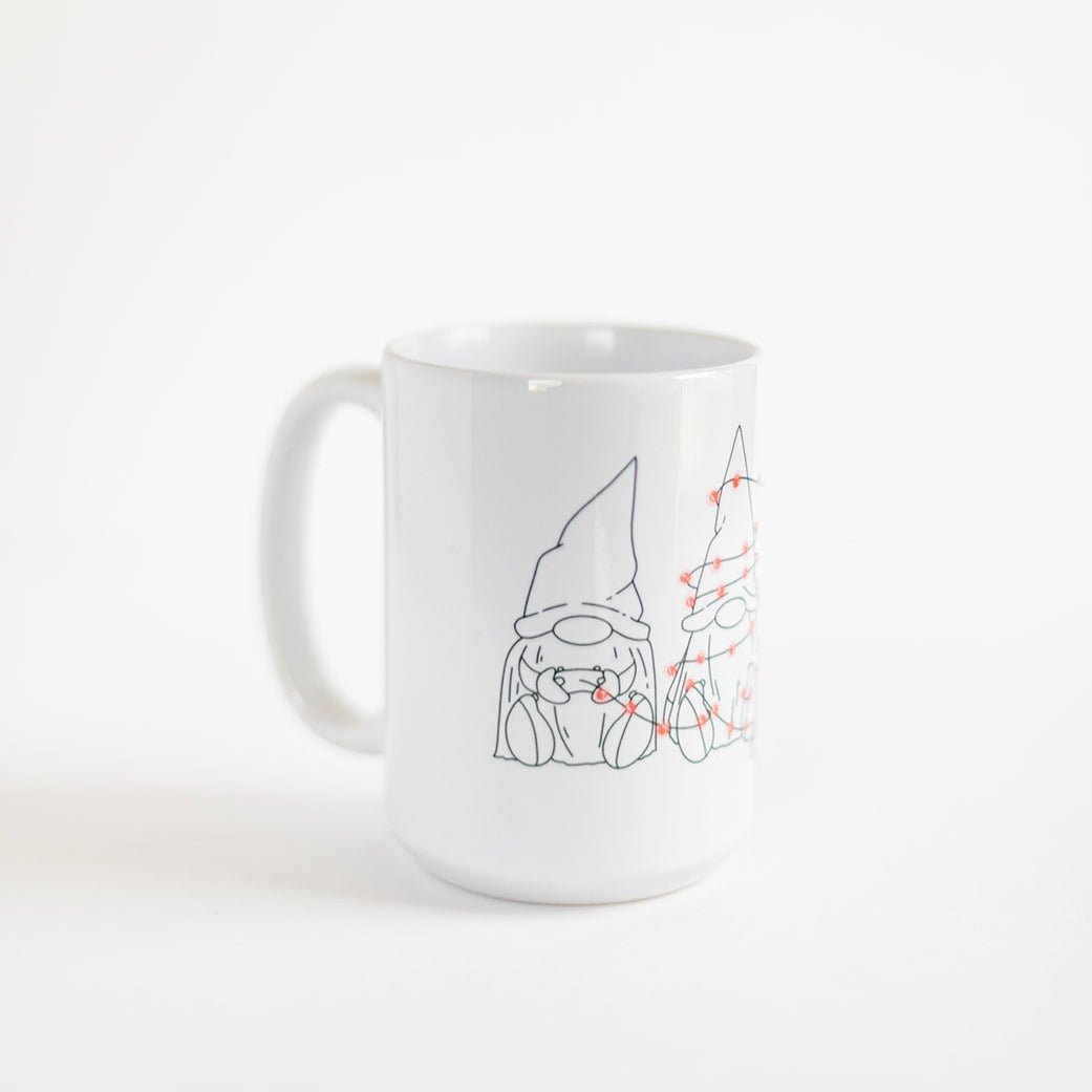 Gamer Gnome Christmas | Mug Deluxe 15oz. Mugs Threads & Thistles Inventory