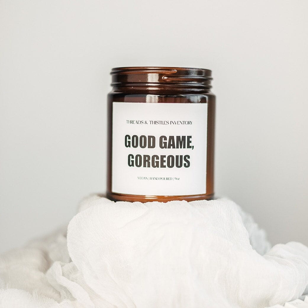 Good Game, Gorgeous | 9oz Candle | Gamer Affirmations Candles Threads & Thistles Inventory