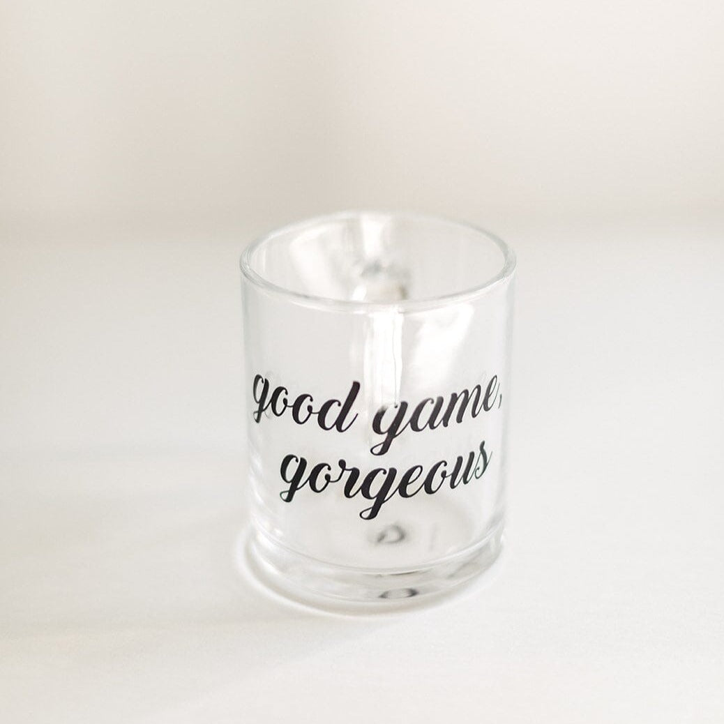Good Game, Gorgeous | Mug Glass Mugs Threads and Thistles Inventory