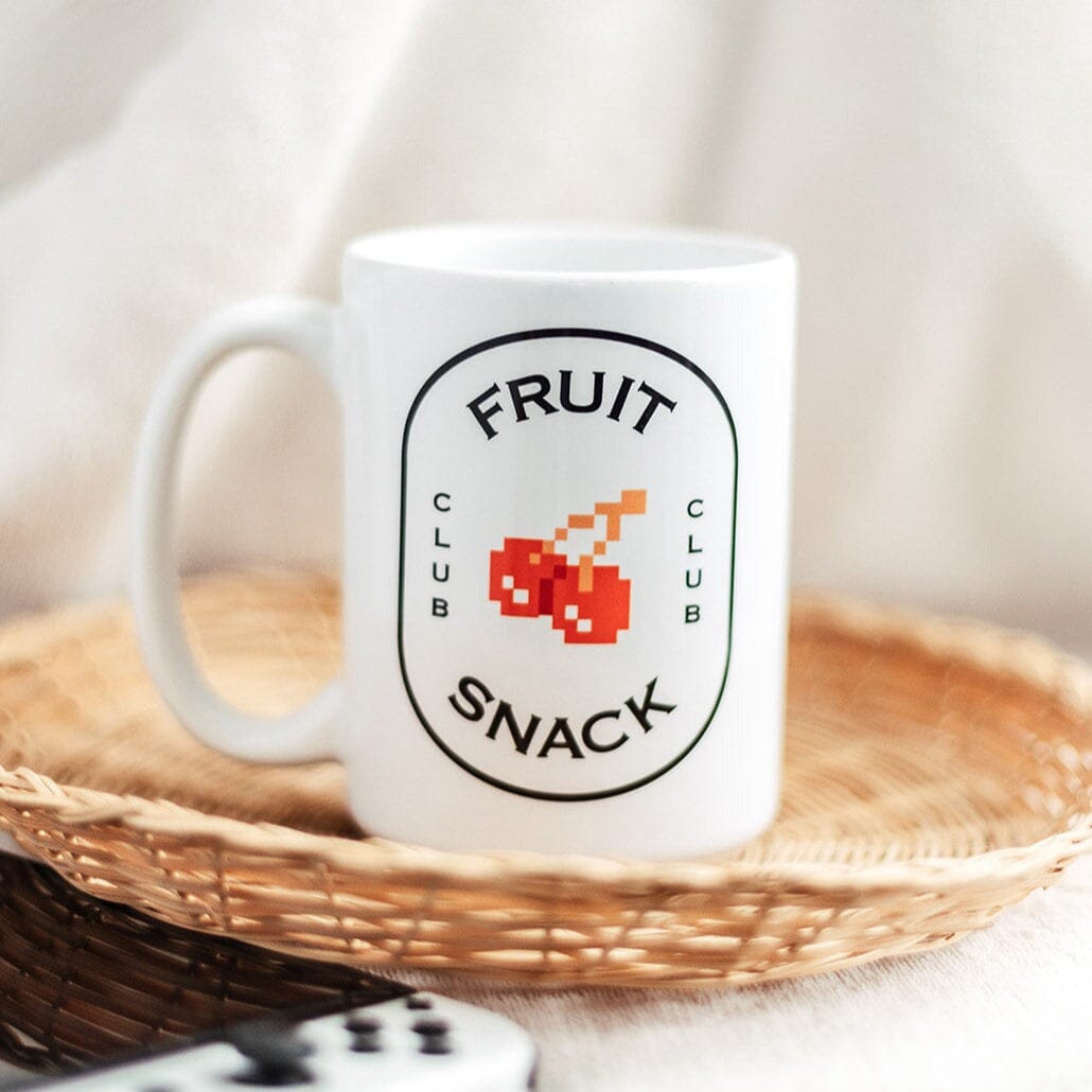 Fruit Snack Club | Mug Deluxe 15oz. | Retro Gaming Mugs Threads & Thistles Inventory