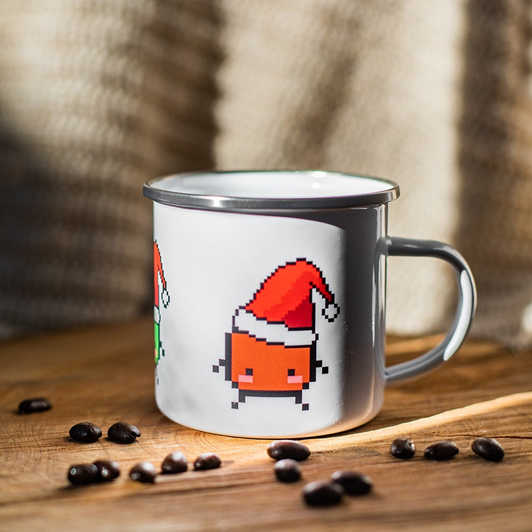 Santa Junimo | 10oz Camp Mug | Christmas Stardew Valley Mugs Threads & Thistles Inventory 