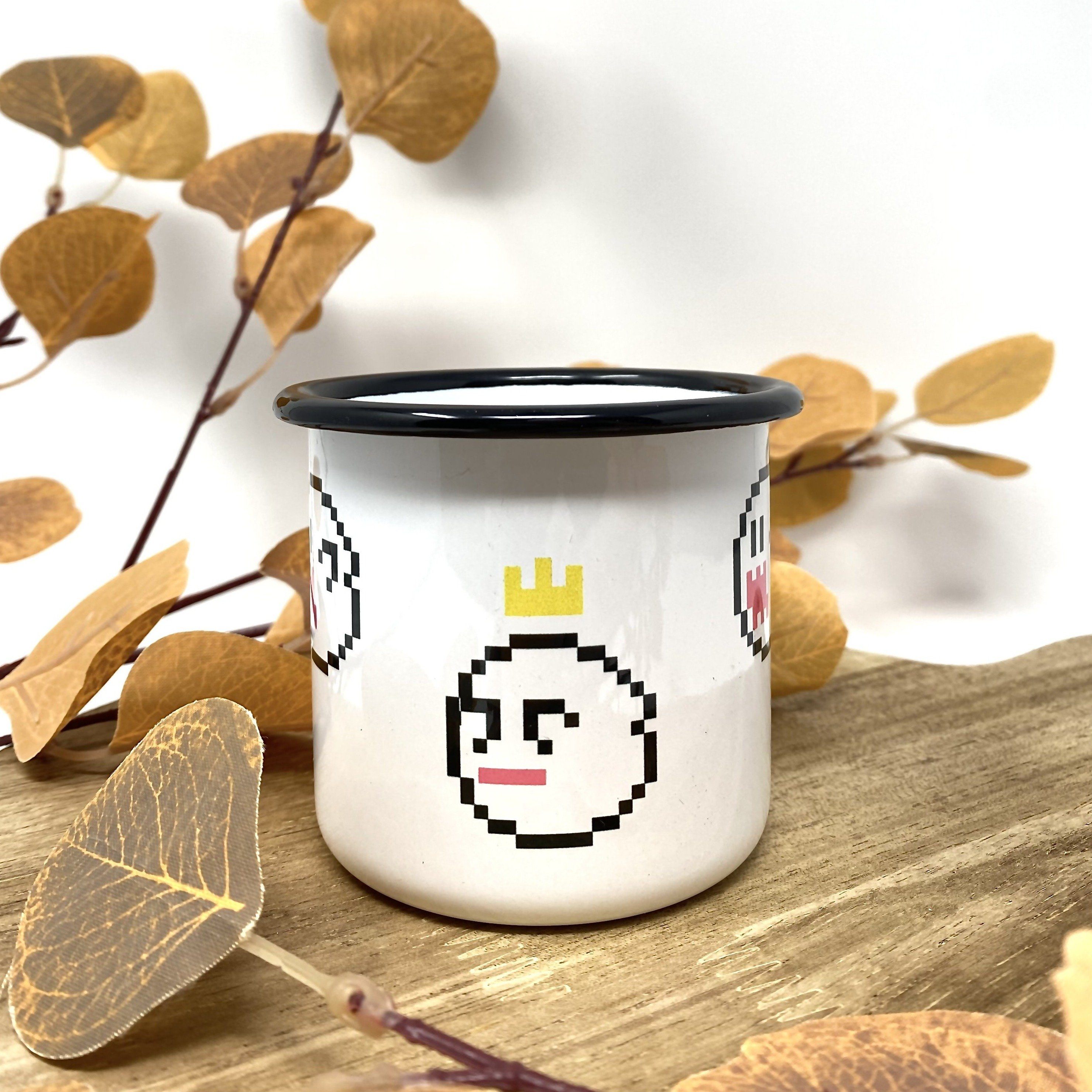 King Boo | Camp Mug 10 oz. | Mario Mugs Threads and Thistles Inventory