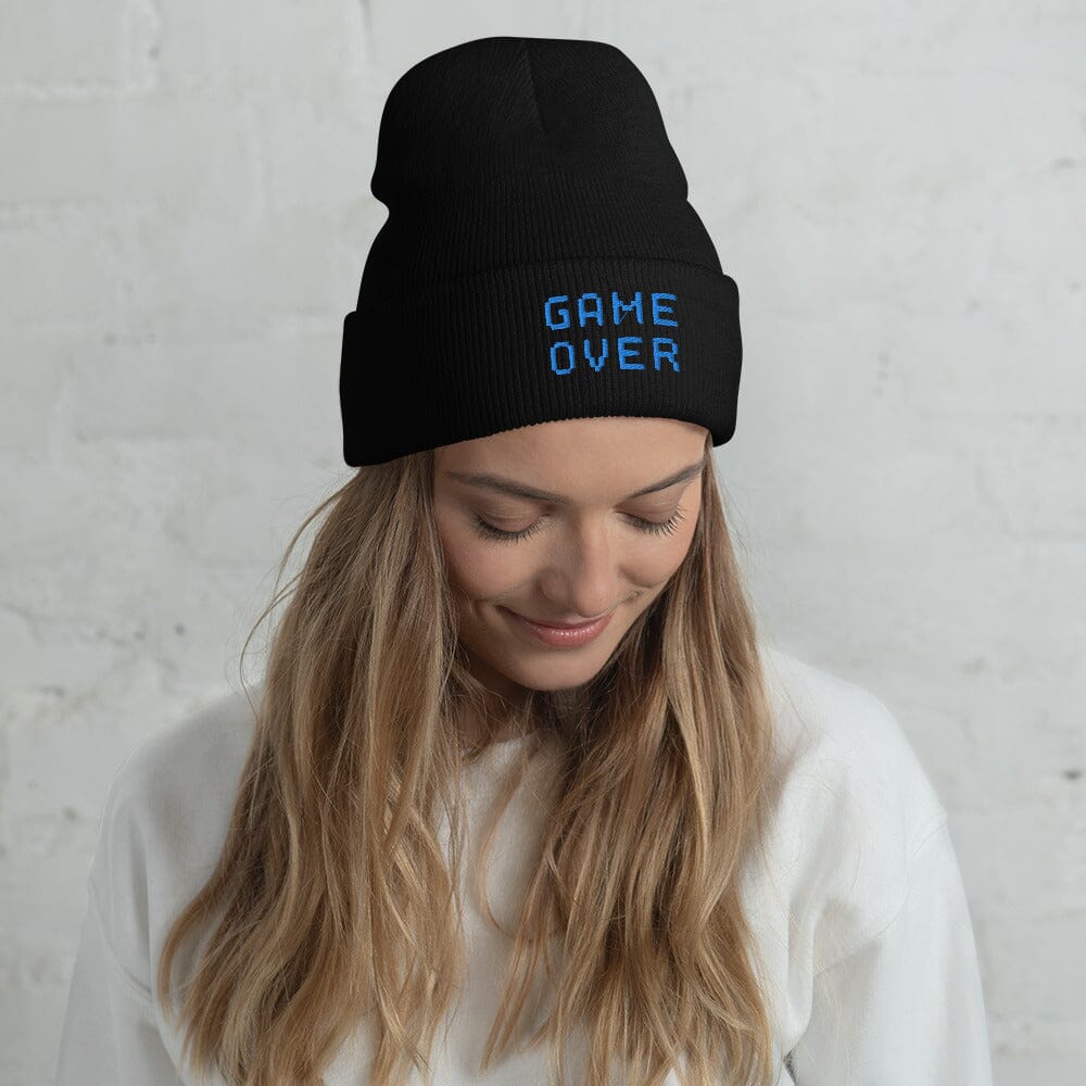 Game Over | Cuffed Beanie | Retro Gaming Threads & Thistles Inventory
