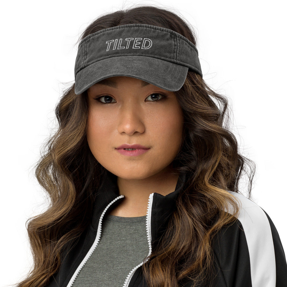 Tilted | Denim visor Threads and Thistles Inventory