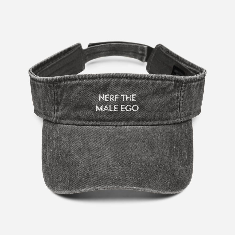 Nerf the Male Ego | Denim visor Threads and Thistles Inventory
