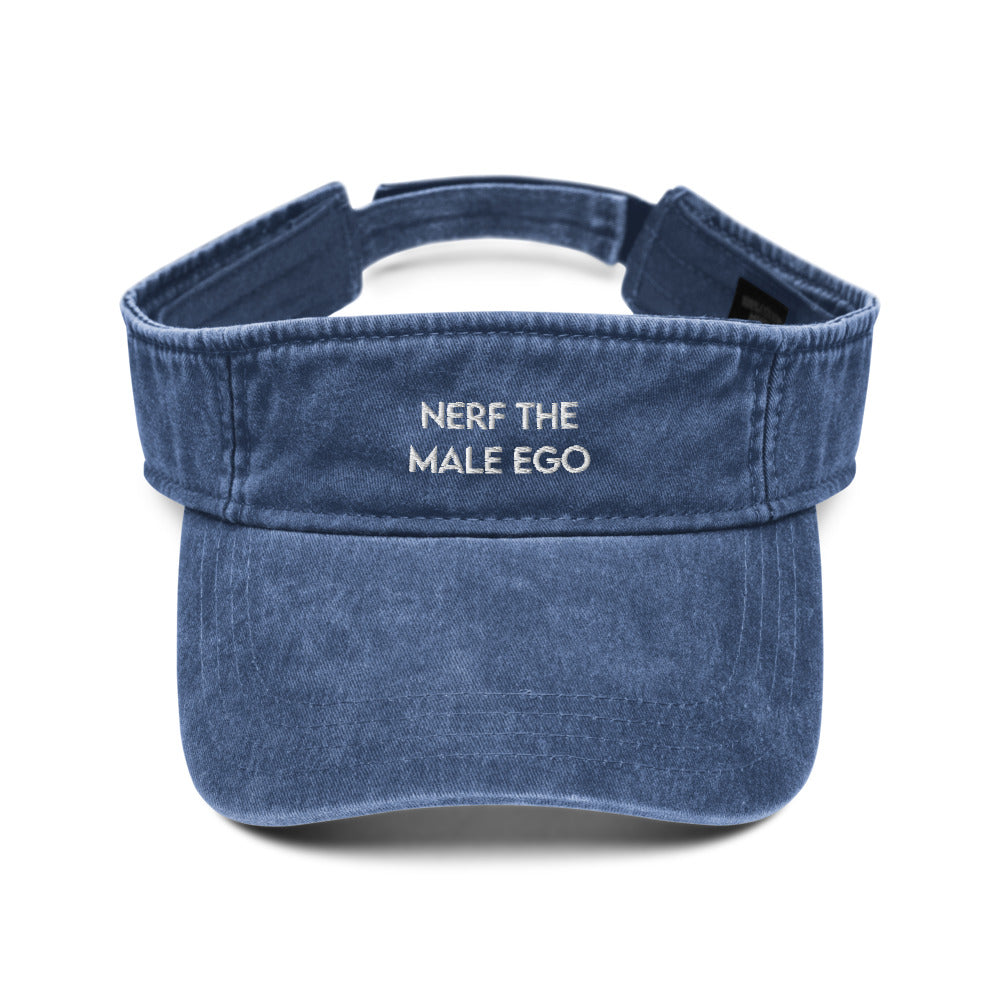 Nerf the Male Ego | Denim visor Threads and Thistles Inventory Royal