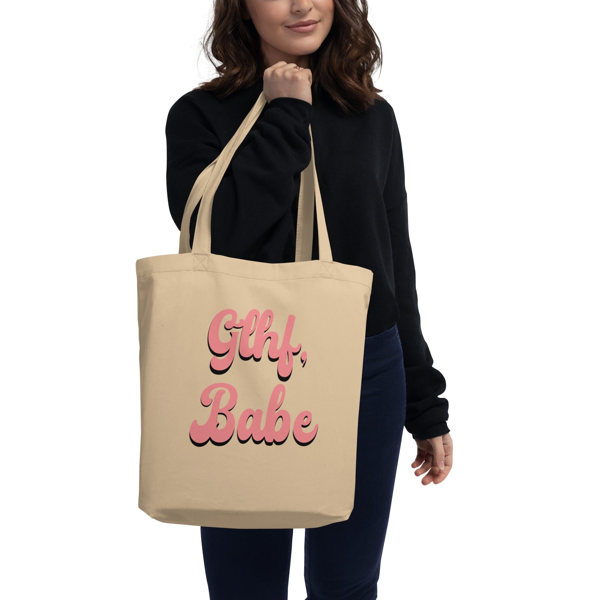 GLHF, Babe | Eco Tote Bag | Gamer Affirmations Threads & Thistles Inventory 