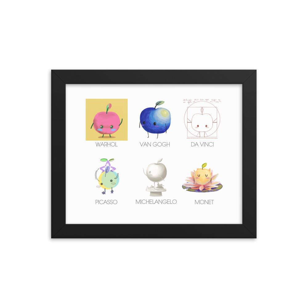 Junimo Artists | 8x10 in Framed poster | Stardew Valley Threads and Thistles Inventory Black