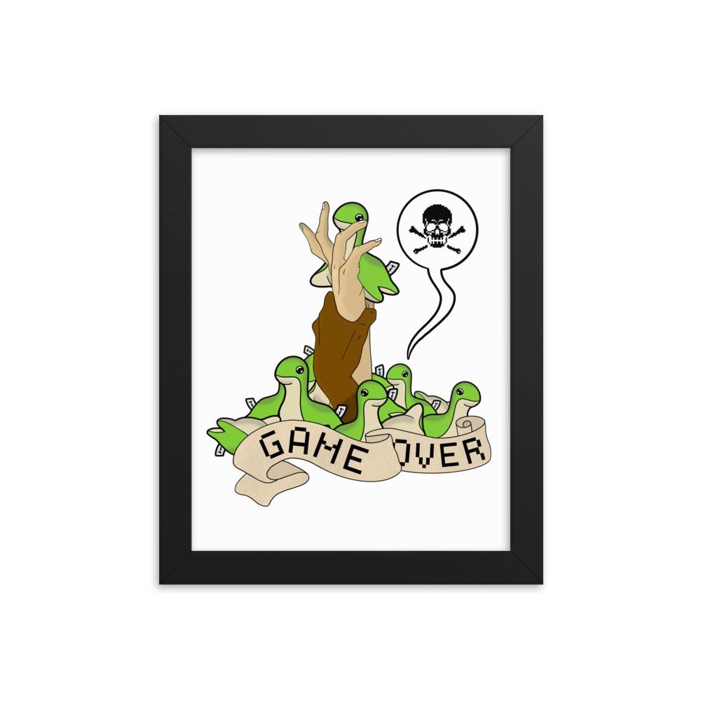 Drowning in Cuteness | 8x10 Framed poster | Apex Legends Threads and Thistles Inventory Black