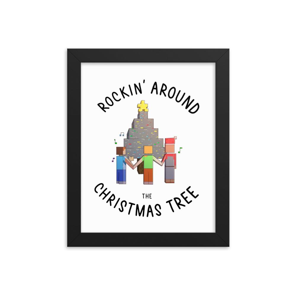 Rockin' Around | Framed poster Threads and Thistles Inventory Black