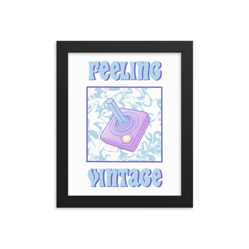 Feeling Vintage | Framed poster | Retro Gaming Threads & Thistles Inventory