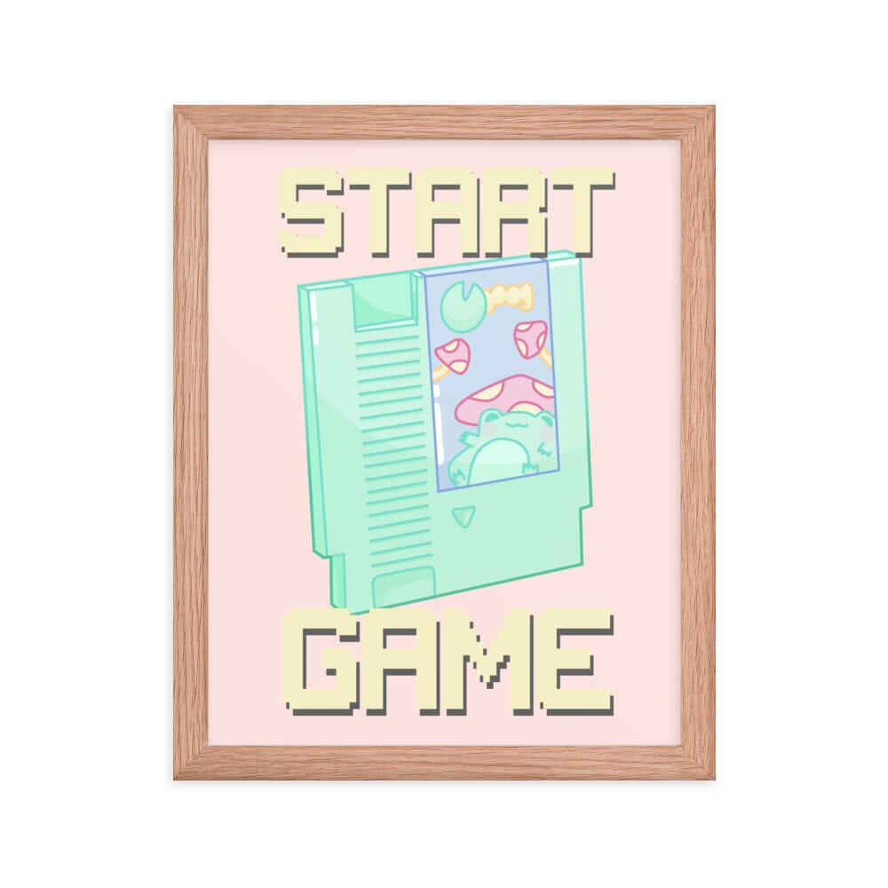 Start Game NES | Framed poster | Retro Gaming Threads & Thistles Inventory