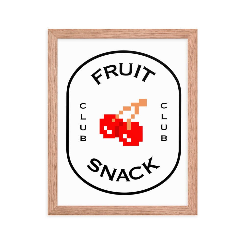 Fruit Snack Club | Framed poster | Retro Gaming Threads & Thistles Inventory