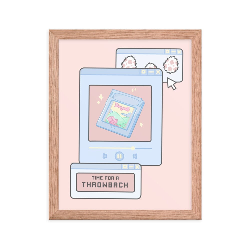 Time for a Throwback | Framed poster | Retro Gaming Threads & Thistles Inventory