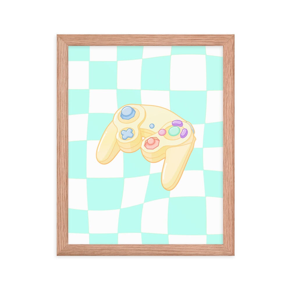 Gamecube Controller | Framed poster | Retro Gaming Threads & Thistles Inventory