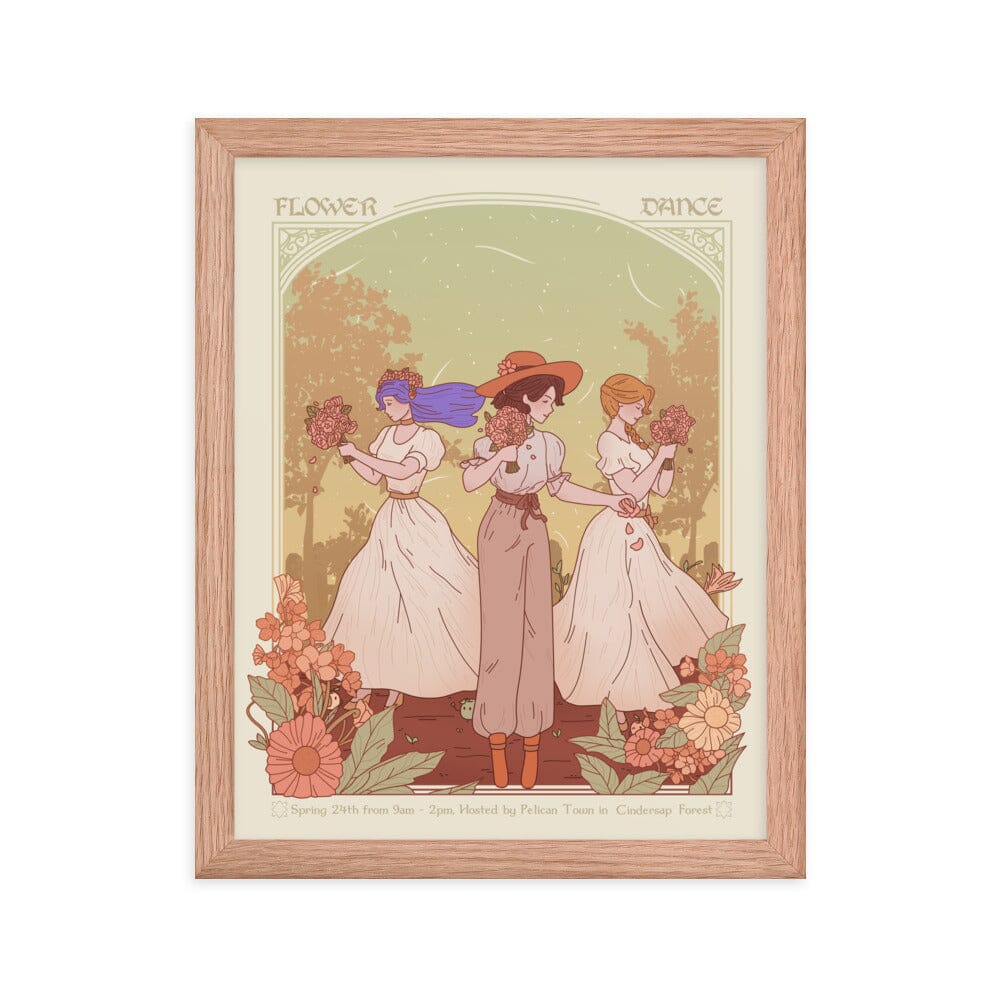 Vintage Flower Dance | Framed poster | Stardew Valley Framed Prints Threads & Thistles Inventory