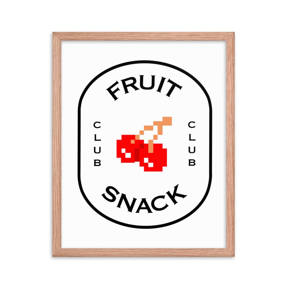 Fruit Snack Club | Framed poster | Retro Gaming Threads & Thistles Inventory
