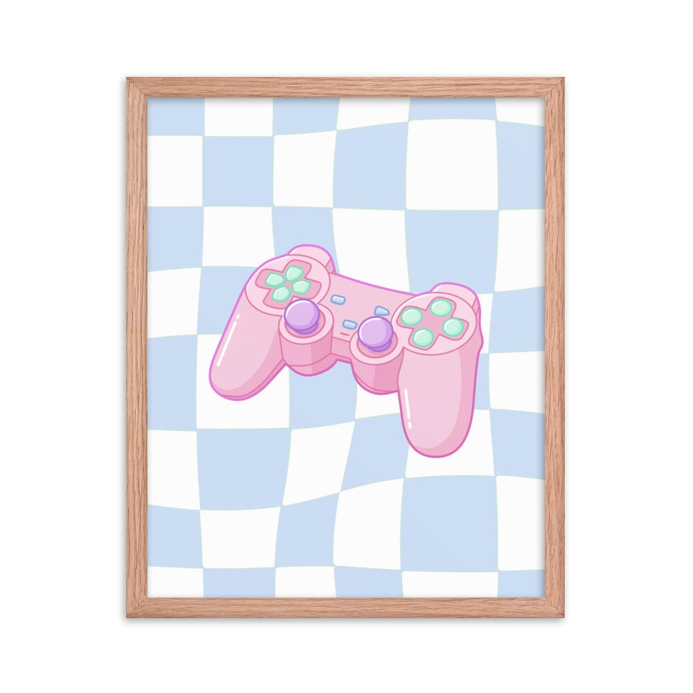 PS1 Controller | Framed poster | Retro Gaming Threads & Thistles Inventory