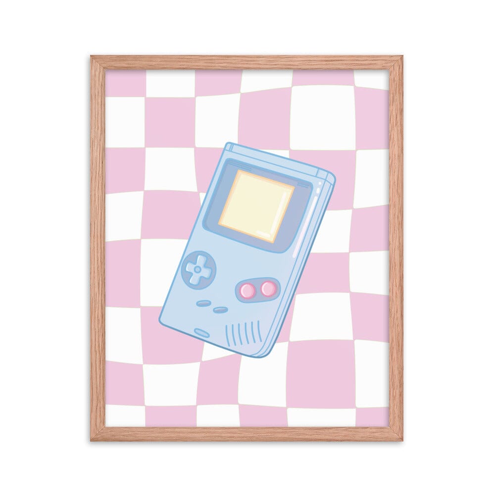 Game Boy | Framed poster | Retro Gaming Threads & Thistles Inventory Red Oak 16″×20″