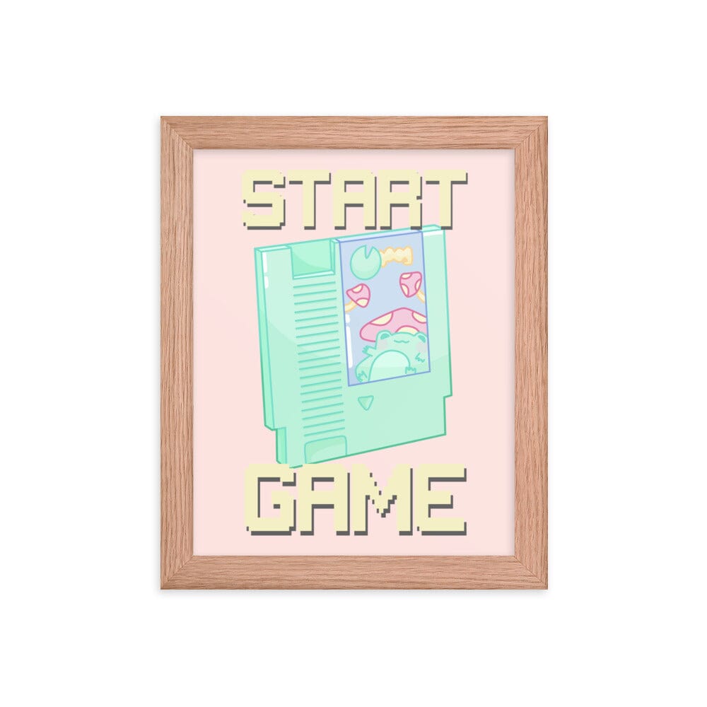Start Game NES | Framed poster | Retro Gaming Threads & Thistles Inventory