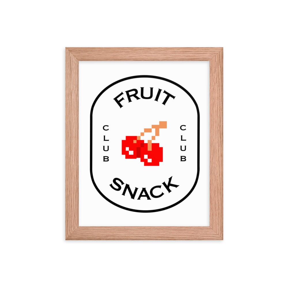 Fruit Snack Club | Framed poster | Retro Gaming Threads & Thistles Inventory