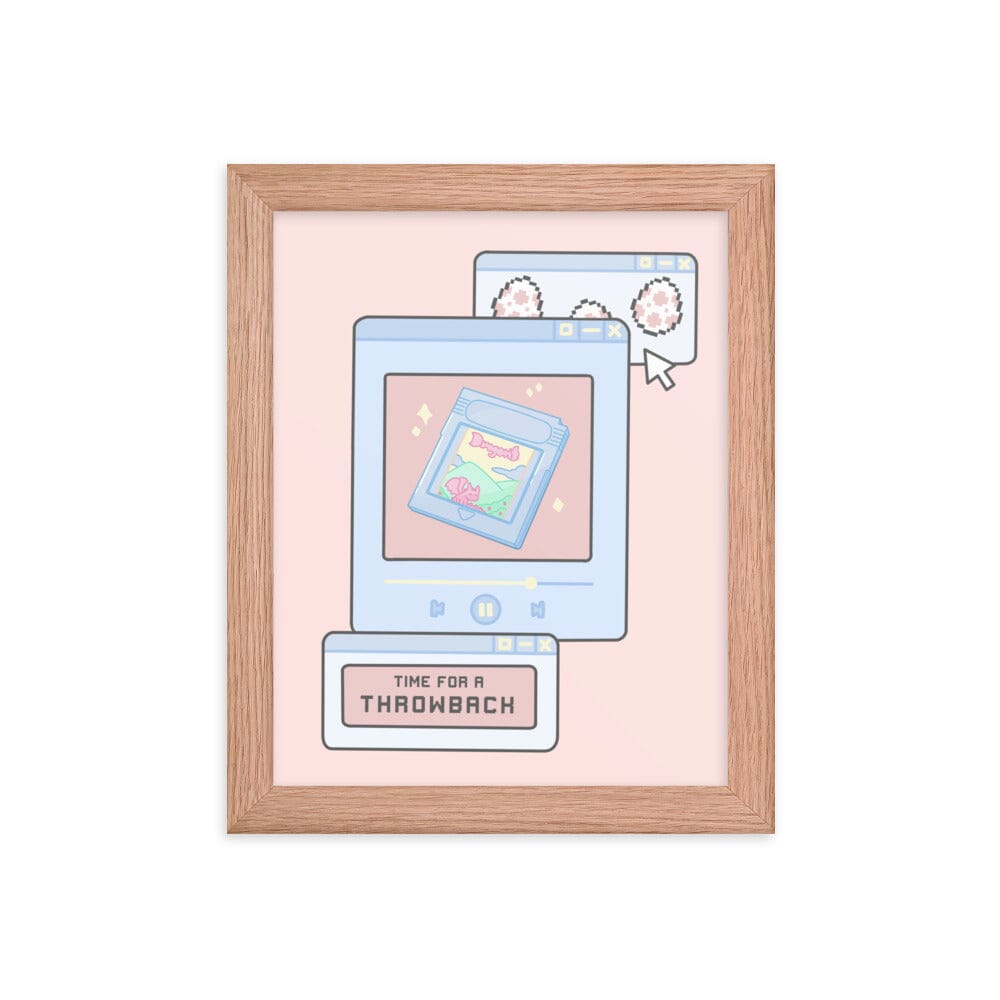 Time for a Throwback | Framed poster | Retro Gaming Threads & Thistles Inventory