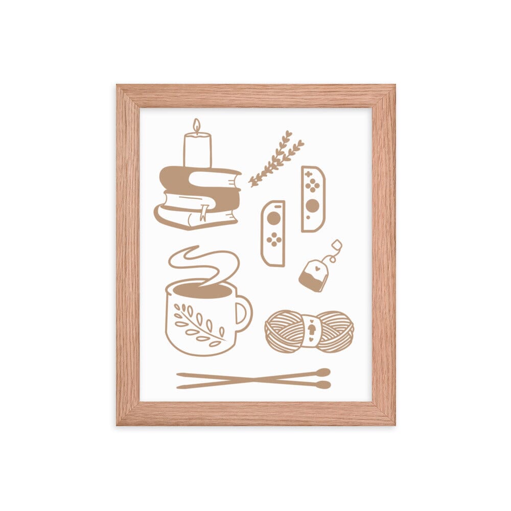 Cozy Hobbies | Framed poster | Cozy Gamer Threads & Thistles Inventory