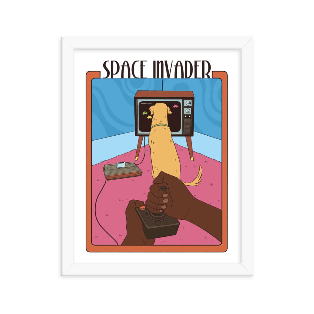 Space Invader | Framed poster | Retro Gaming Threads & Thistles Inventory