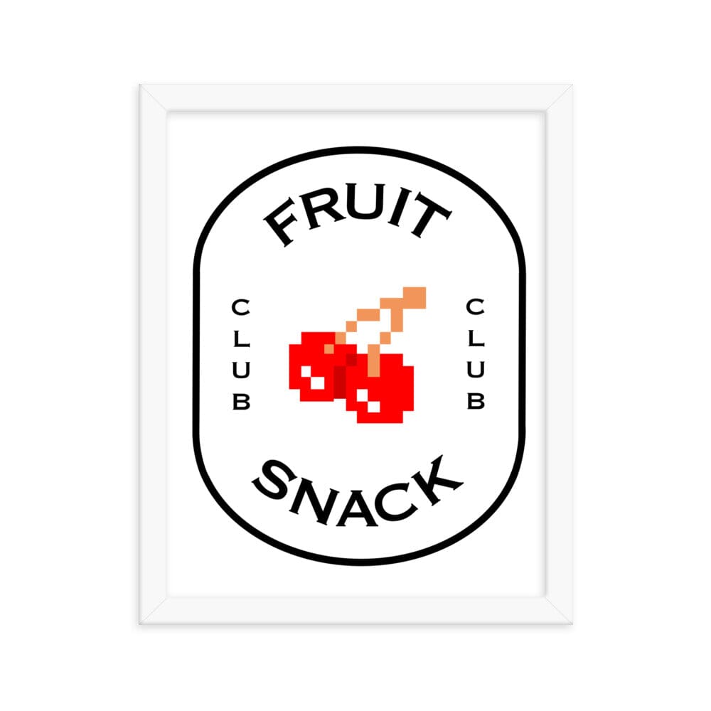 Fruit Snack Club | Framed poster | Retro Gaming Threads & Thistles Inventory