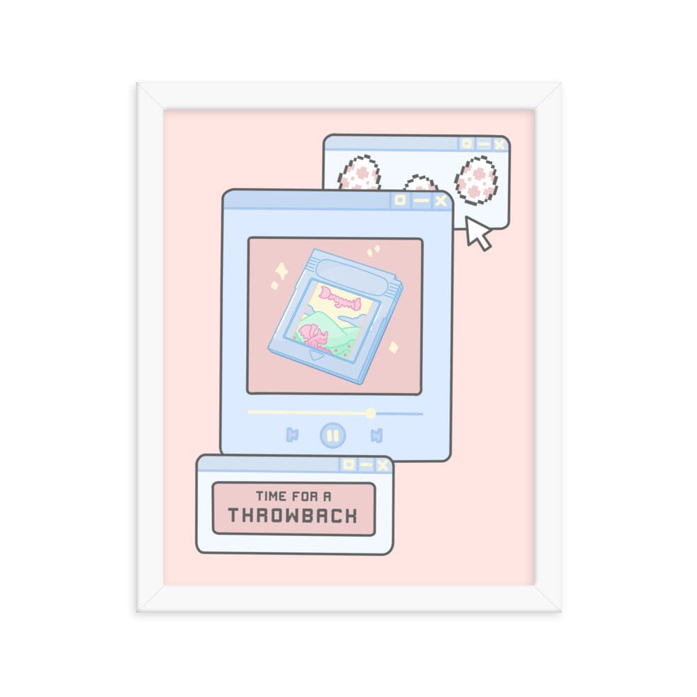 Time for a Throwback | Framed poster | Retro Gaming Threads & Thistles Inventory