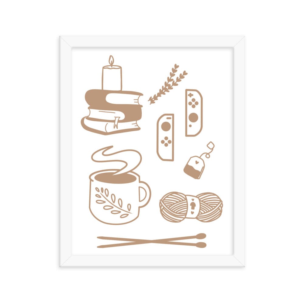 Cozy Hobbies | Framed poster | Cozy Gamer Threads & Thistles Inventory