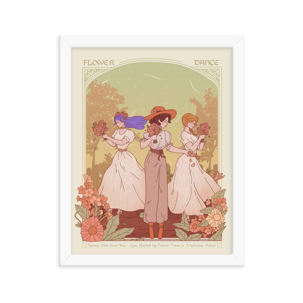 Vintage Flower Dance | Framed poster | Stardew Valley Framed Prints Threads & Thistles Inventory