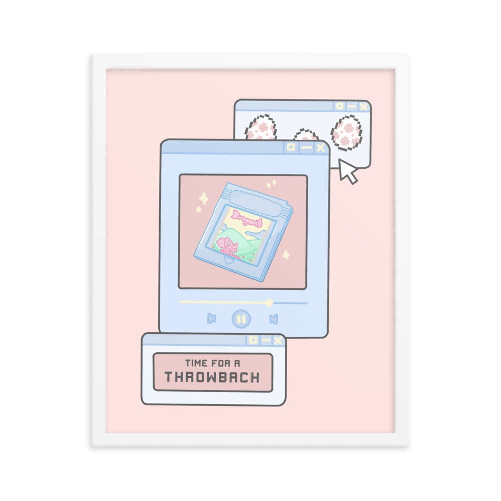 Time for a Throwback | Framed poster | Retro Gaming Threads & Thistles Inventory