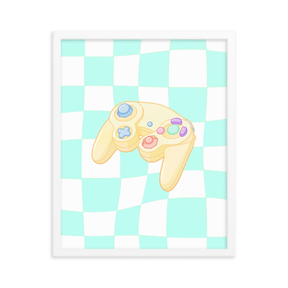 Gamecube Controller | Framed poster | Retro Gaming Threads & Thistles Inventory