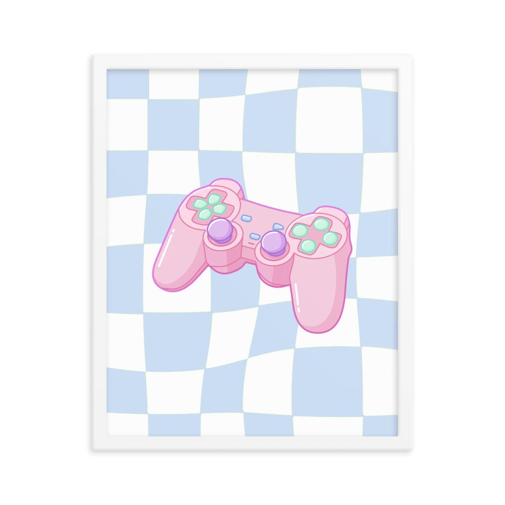 PS1 Controller | Framed poster | Retro Gaming Threads & Thistles Inventory