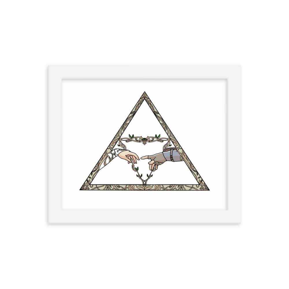The Creation | 8x10 Framed poster | The Legend of Zelda Threads and Thistles Inventory White