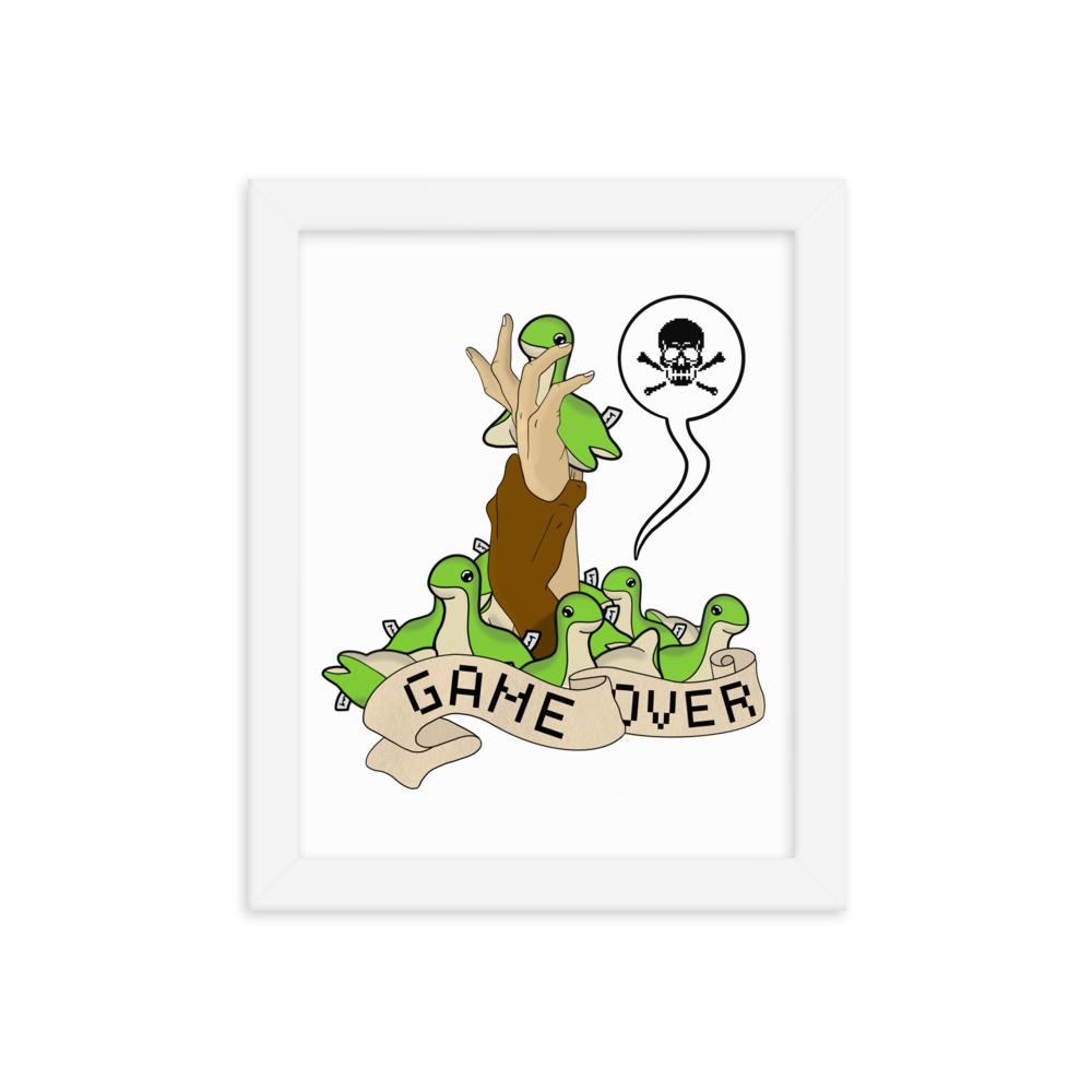Drowning in Cuteness | 8x10 Framed poster | Apex Legends Threads and Thistles Inventory White