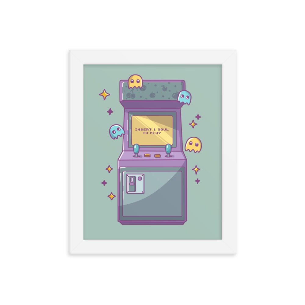 Insert 1 Life to Play | Framed poster | Retro Gaming Threads & Thistles Inventory