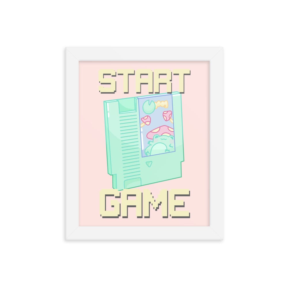 Start Game NES | Framed poster | Retro Gaming Threads & Thistles Inventory