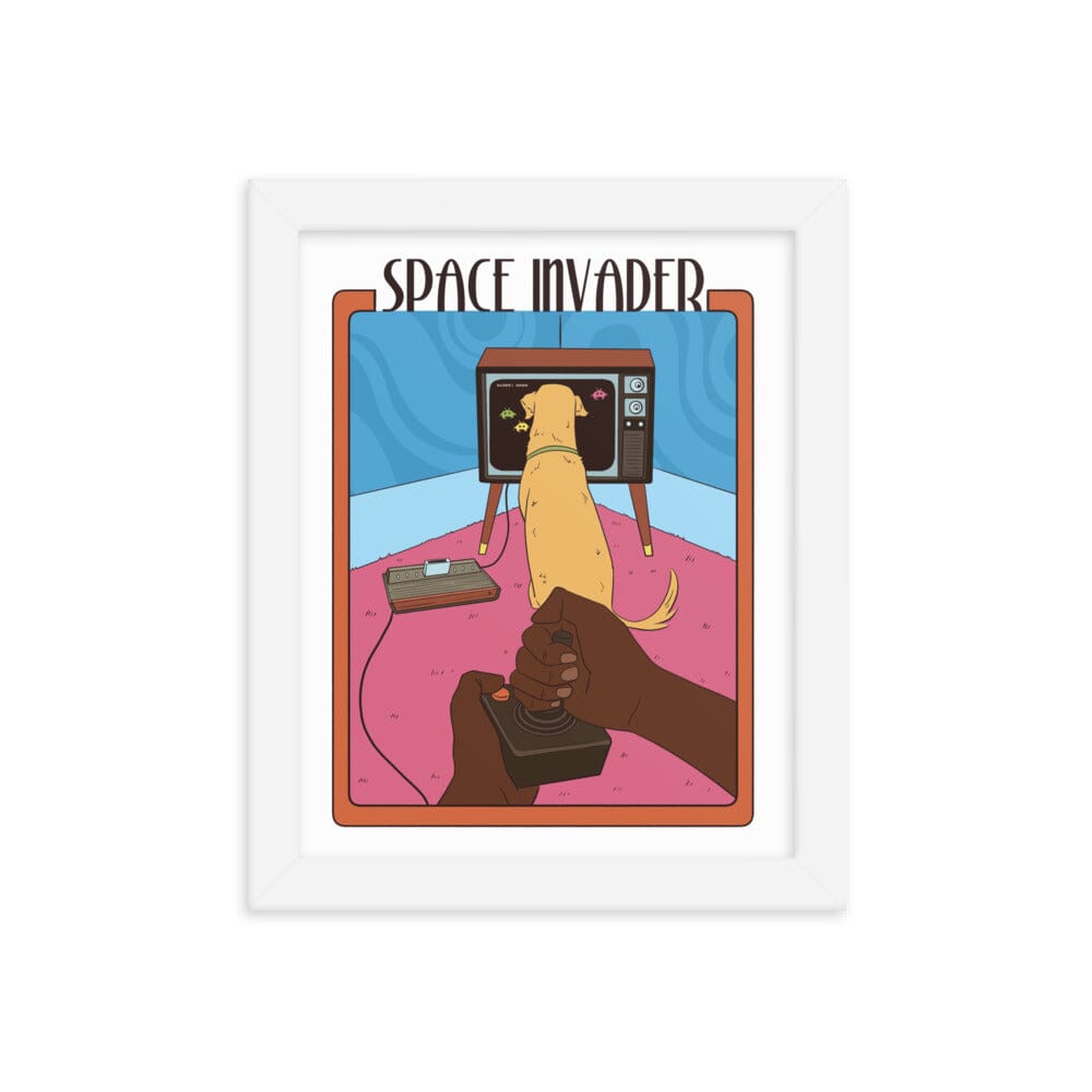 Space Invader | Framed poster | Retro Gaming Threads & Thistles Inventory