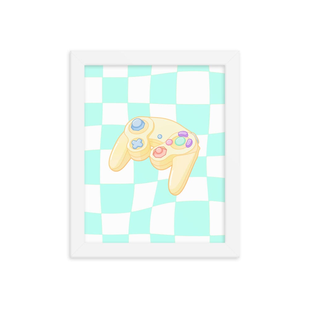 Gamecube Controller | Framed poster | Retro Gaming Threads & Thistles Inventory