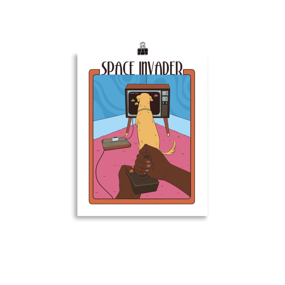 Space Invader | Poster | Retro Gaming Threads & Thistles Inventory 11″×14″
