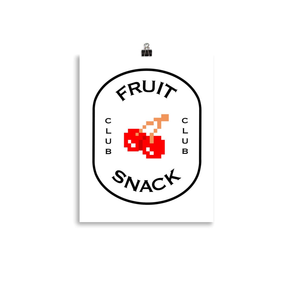 Fruit Snack Club | Poster | Retro Gaming Threads & Thistles Inventory 11″×14″