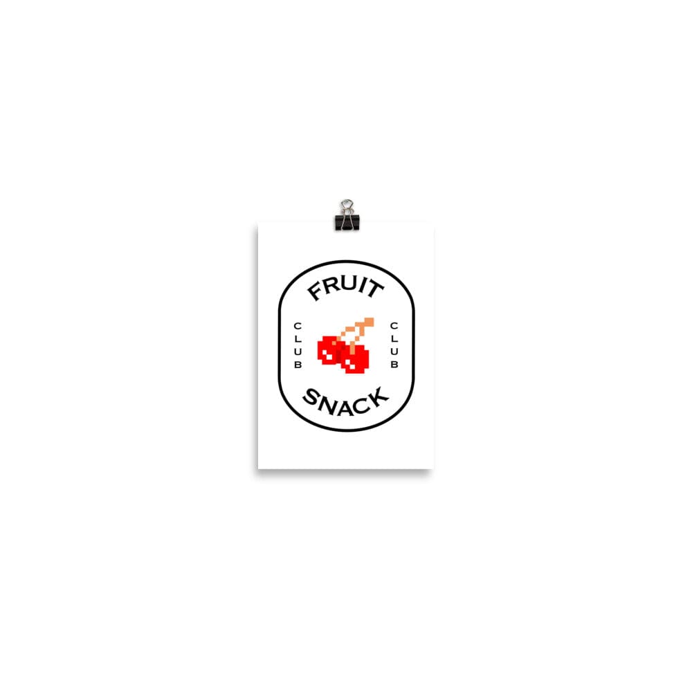Fruit Snack Club | Poster | Retro Gaming Threads & Thistles Inventory 5″×7″