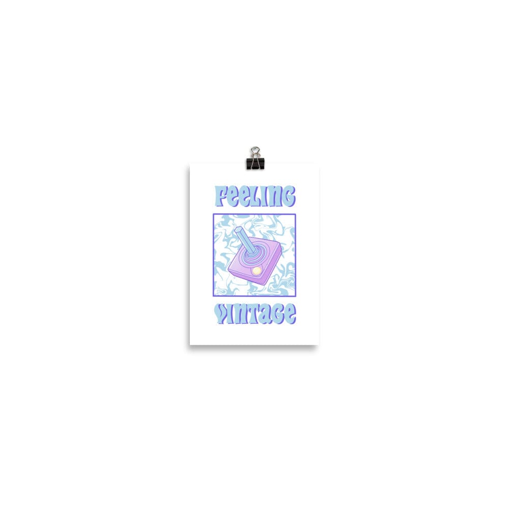 Feeling Vintage | Poster | Retro Gaming Threads & Thistles Inventory 5″×7″