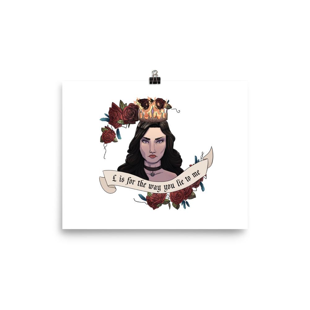 Lie to Me | 8x10 in. Poster | The Witcher Threads and Thistles Inventory