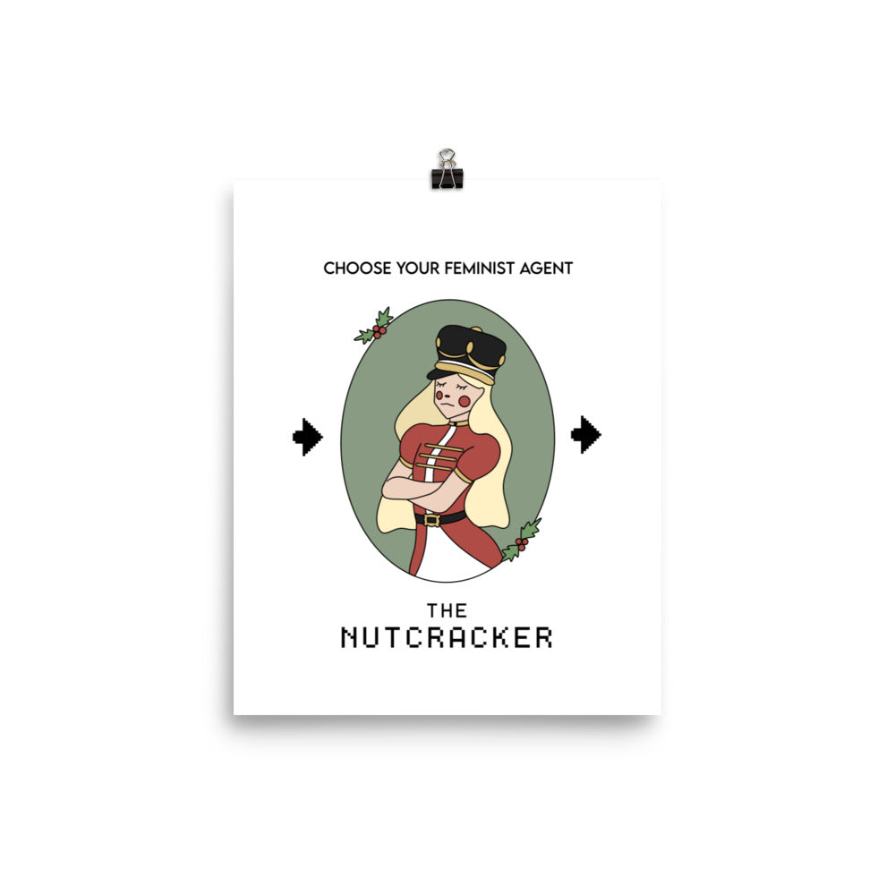 The Nutcracker | 8x10 Poster | Feminist Gamer Christmas Threads & Thistles Inventory