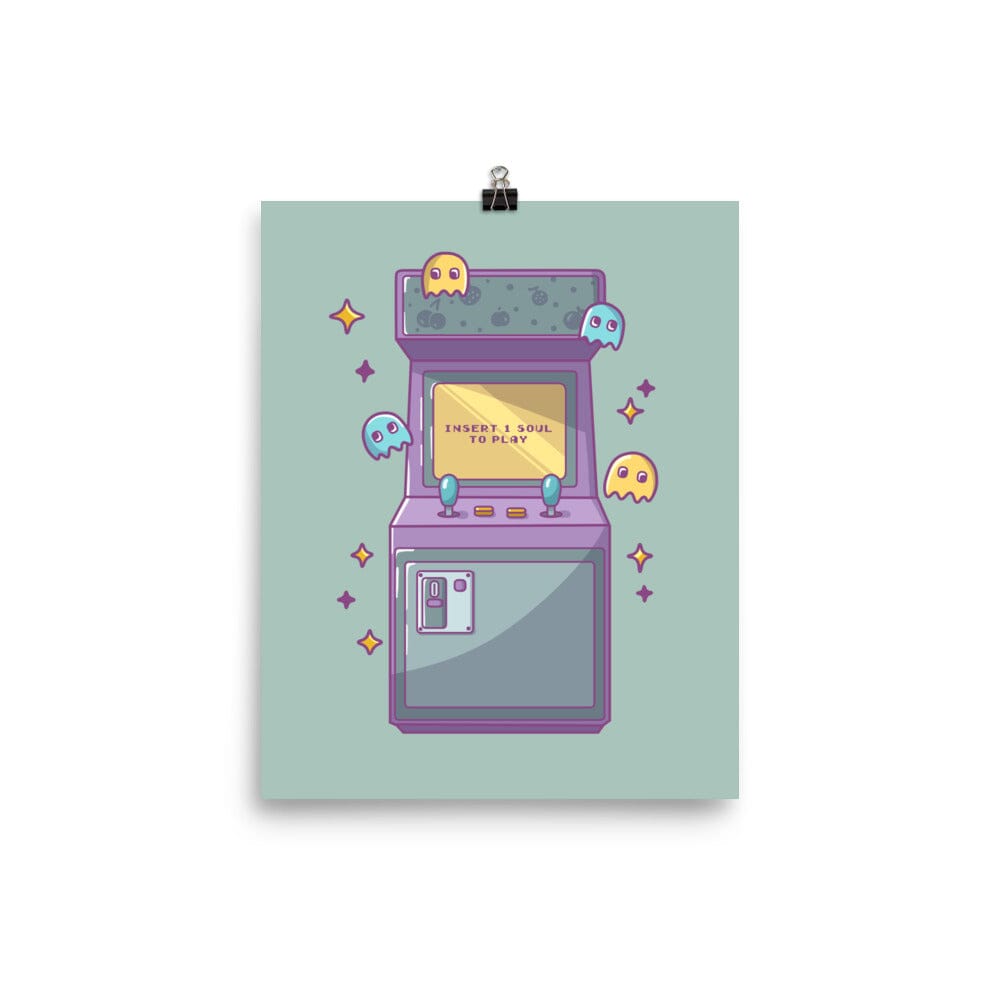 Insert 1 Soul to Play | Poster | Retro Gaming Threads & Thistles Inventory 8″×10″