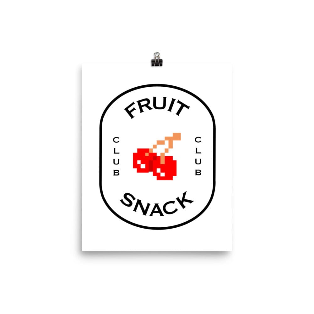 Fruit Snack Club | Poster | Retro Gaming Threads & Thistles Inventory 8″×10″