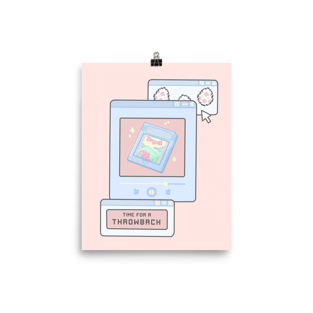 Time for a Throwback | Poster | Retro Gaming Threads & Thistles Inventory 8″×10″